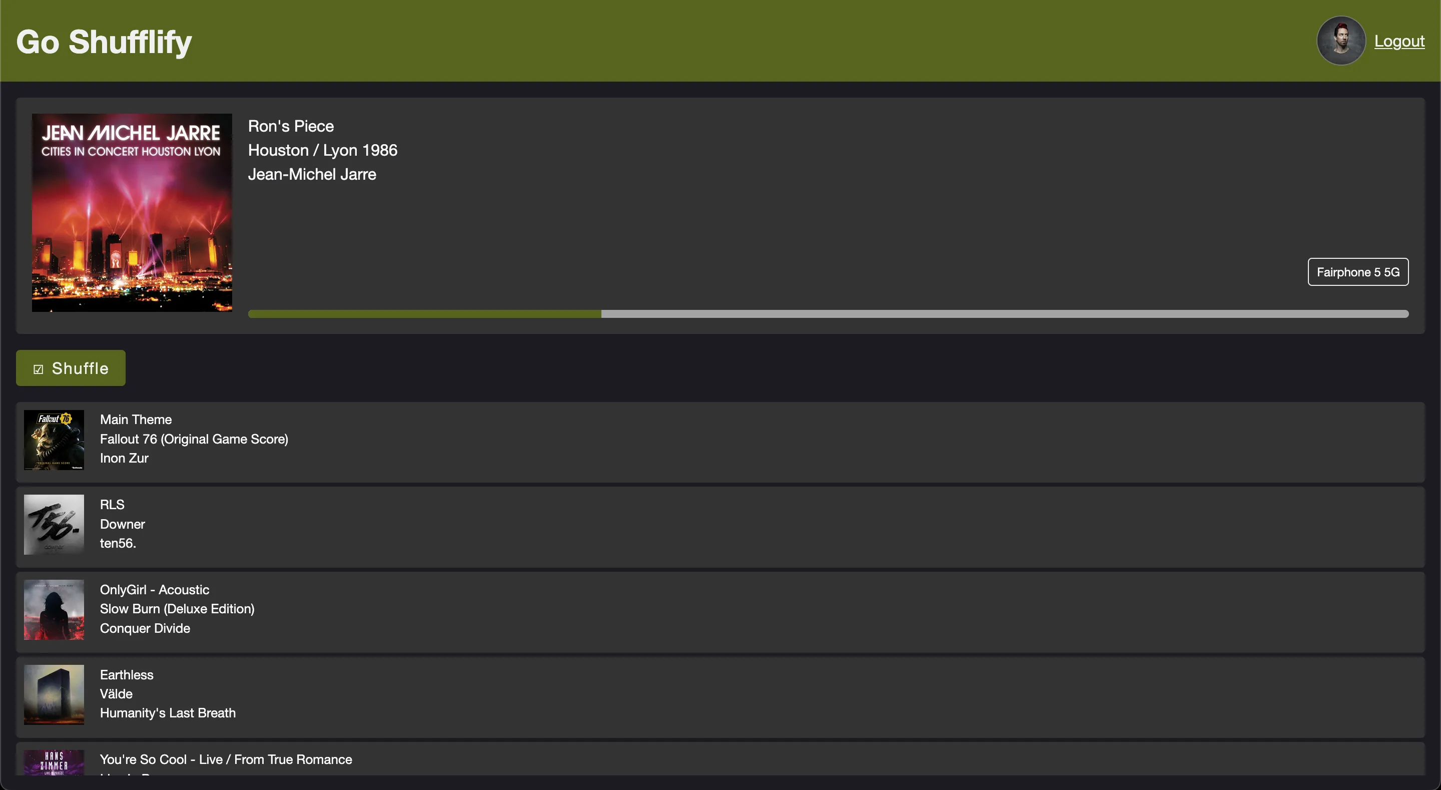 Go Shufflify - Advanced Shuffle for Spotify in Go