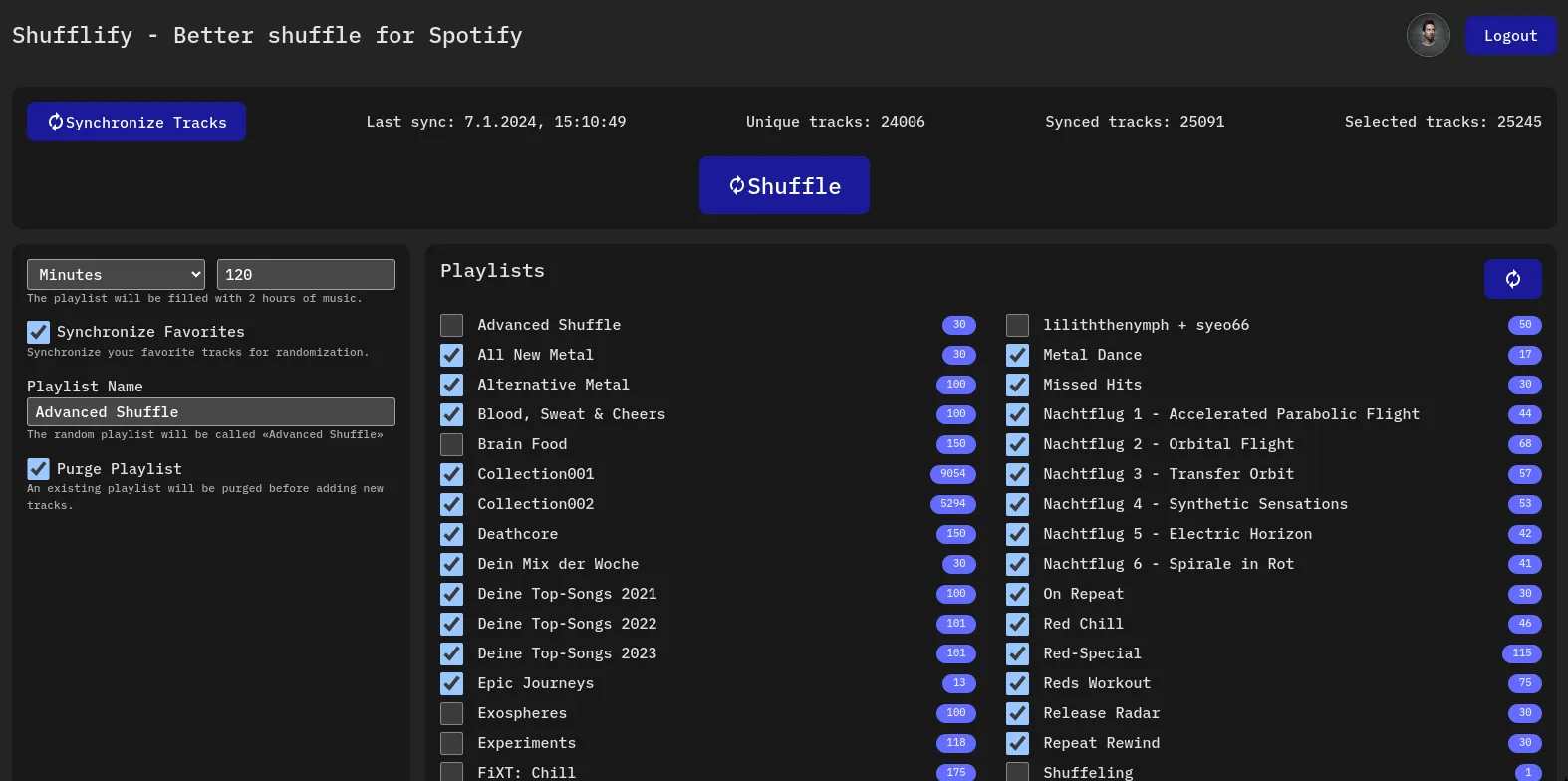 Shufflify - Advanced Shuffle for Spotify